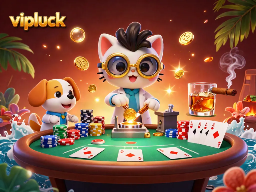 Engage in exciting poker action at vipluck with dynamic gameplay and vibrant casino elements.
